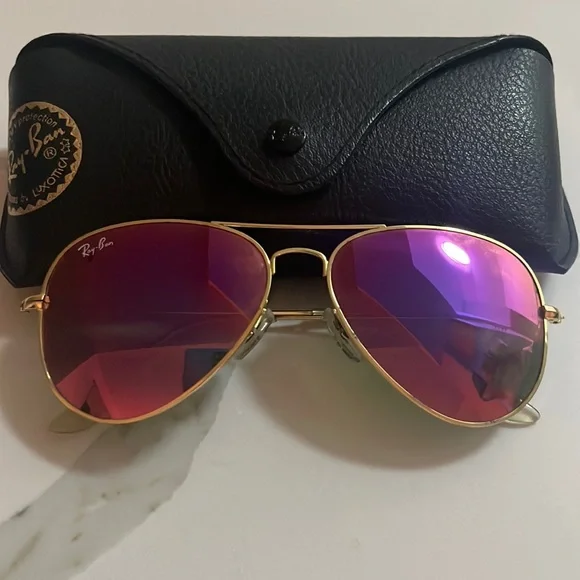 Ray-Ban | Accessories | Ray Ban Aviators Purple Lenses  display picture 3